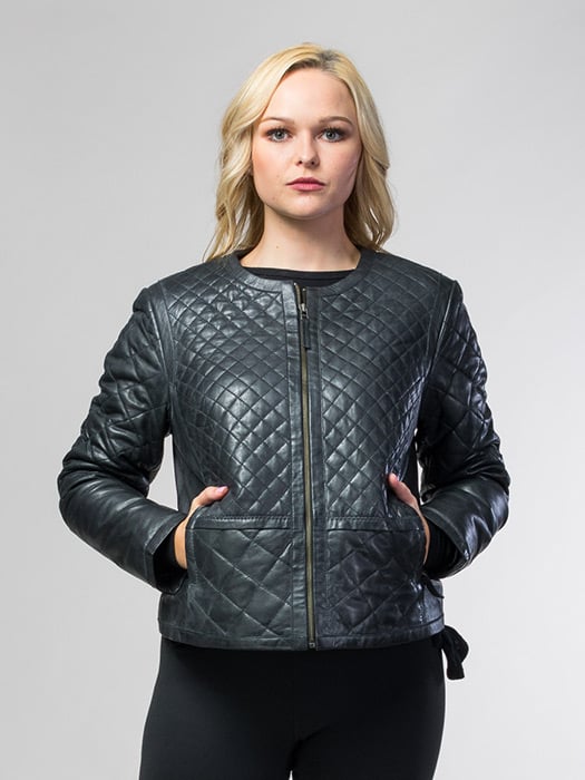 Quilted Leather Jacket 12462
