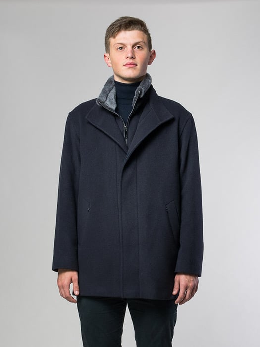 Cashmere Jacket With Shearling Collar