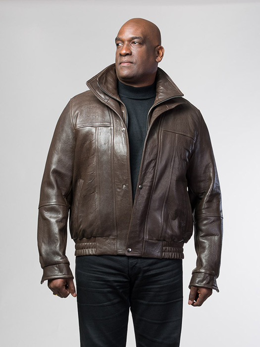 Brown Lambskin Leather Jacket 9428