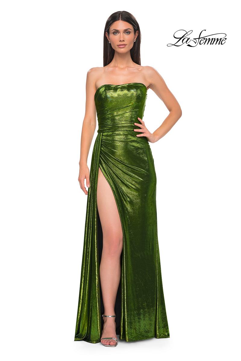 la noire green silk dress Shona Joy La Lune Lace Back Maxi Dress in Dark Green
