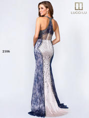 2106 Navy/Nude back