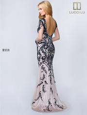 2111 Navy/Nude back