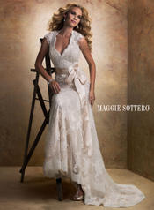 Bronwyn By Maggie Sottero Ivory Over Light Gold detail