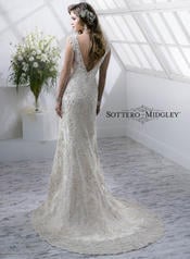 Simone-4SC822 Ivory/Gold Accent back