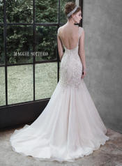 Melissa by Maggie Sottero Ivory Over Light Gold/Pewter Accent back