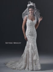 Brecia by Sottero and Midgley Ivory Over Light Gold front