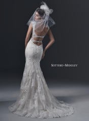 Brecia by Sottero and Midgley Ivory Over Light Gold back
