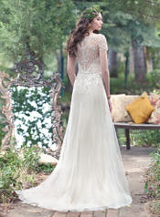 Amal-6MN278 Ivory Over Champagne/Pewter Accent back