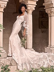 21MS347 Ivory Gown With Nude Illusion other