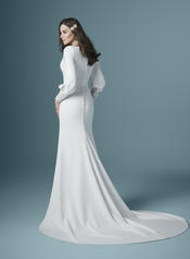 20MW326 Diamond White gown with Nude Illusion back