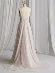 23MB606 Ivory Over Blush Gown With Ivory Illusion back