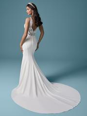 20MW629 Ivory (gown With Nude Illusion) (pictured) back