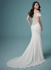 9MW890 Ivory gown with Nude Illusion back