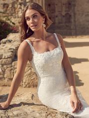 22MK508 All Ivory Gown With Ivory Illusion detail