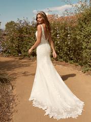 22MK508 All Ivory Gown With Ivory Illusion back