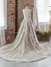 22MK508 Ivory Over Mocha Gown With Natural Illusion back