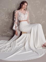 24MW248A01 Ivory Gown With Natural Illusion detail