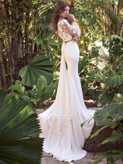 24MW248A01 Ivory Gown With Natural Illusion back