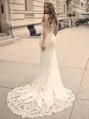 23MC049 Ivory Gown With Natural Illusion back