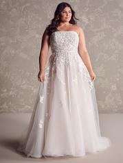 24MS200A01 Ivory Over Soft Blush Gown With Natural Illusion front