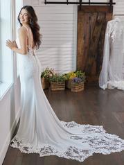 22MW548B01 All Ivory Gown With Ivory Illusion detail