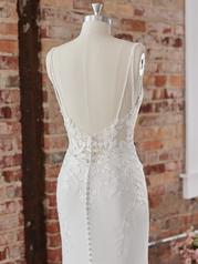 22MW548 All Ivory Gown With Ivory Illusion detail