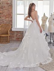 22MT536 All Ivory Gown With Ivory Illusion back