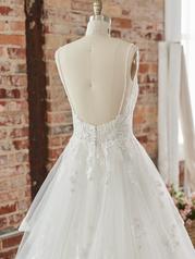 22MT536 All Ivory Gown With Ivory Illusion detail