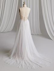 23MB694A01 Ivory Over Blush Gown With Natural Illusion back