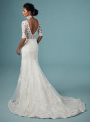 9MC817 Ivory gown with Ivory Illusion back