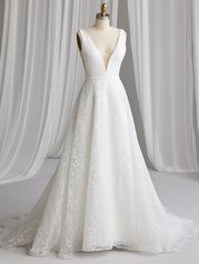 23MS720A01 Ivory Gown With Natural Illusion front