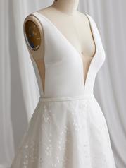 23MS720 Ivory Gown With Natural Illusion detail