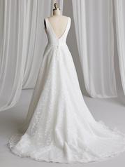 23MS720 Ivory Gown With Natural Illusion back