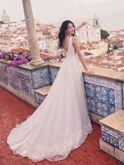 23MS720 Ivory Gown With Natural Illusion back