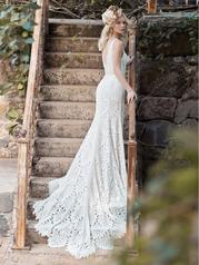 20MC736 Ivory Over Nude Gown With Ivory Illusion-pictured detail