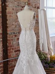 22MK003B Ivory Over Pearl Gown With Natural Illusion detail
