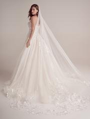 22MC926 Ivory Over Champagne Gown With Natural Illusion back