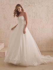 22MC926 Ivory Over Champagne Gown With Natural Illusion detail