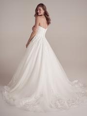 22MC926B02 Ivory Over Champagne Gown With Natural Illusion back