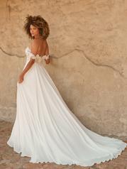 22MC553 Ivory Gown With Natural Illusion back