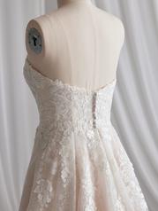 23MS683 Ivory Over Blush Gown With Natural Illusion detail