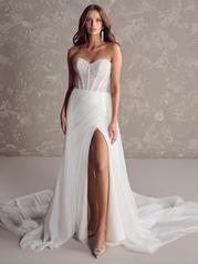24MB243A01 Ivory Gown With Natural Illusion front