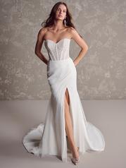 24MB243A01 Ivory Gown With Natural Illusion front