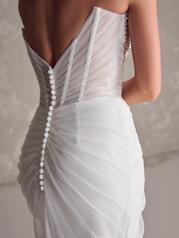 24MB243A01 Ivory Gown With Natural Illusion detail