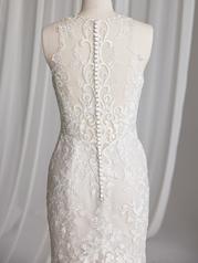 23MK605 Ivory Over Blush Gown With Ivory Illusion detail