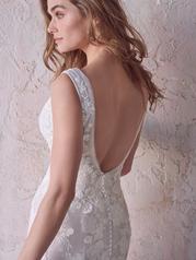 22MC960 Ivory Over Champagne Gown With Natural Illusion detail