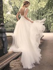 23MW108A01 Ivory Gown With Natural Illusion back
