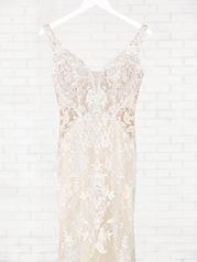 20MS313 Ivory Over Champagne Gown With Nude Illusion detail