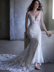 20MS313 Ivory Gown With Nude Illusion detail