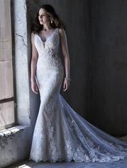 20MS313 Ivory Over Champagne Gown With Nude Illusion front